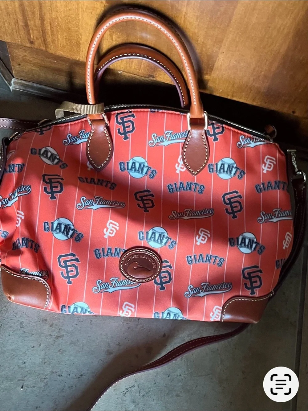 Dooney & Bourke Orange San Francisco Giants Patterned Satchel